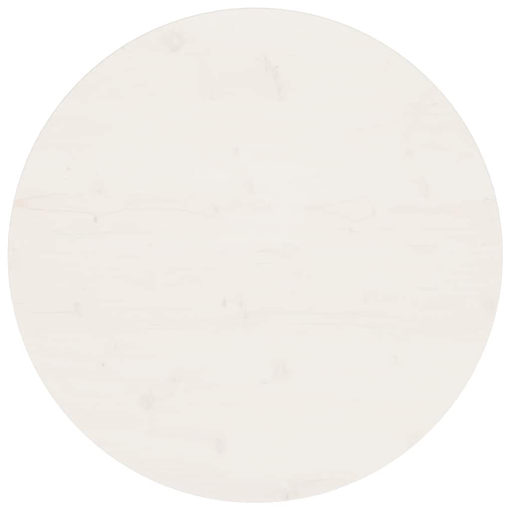 Blat de masă, alb, Ø70x2,5 cm, lemn masiv de pin GartenMobel Dekor
