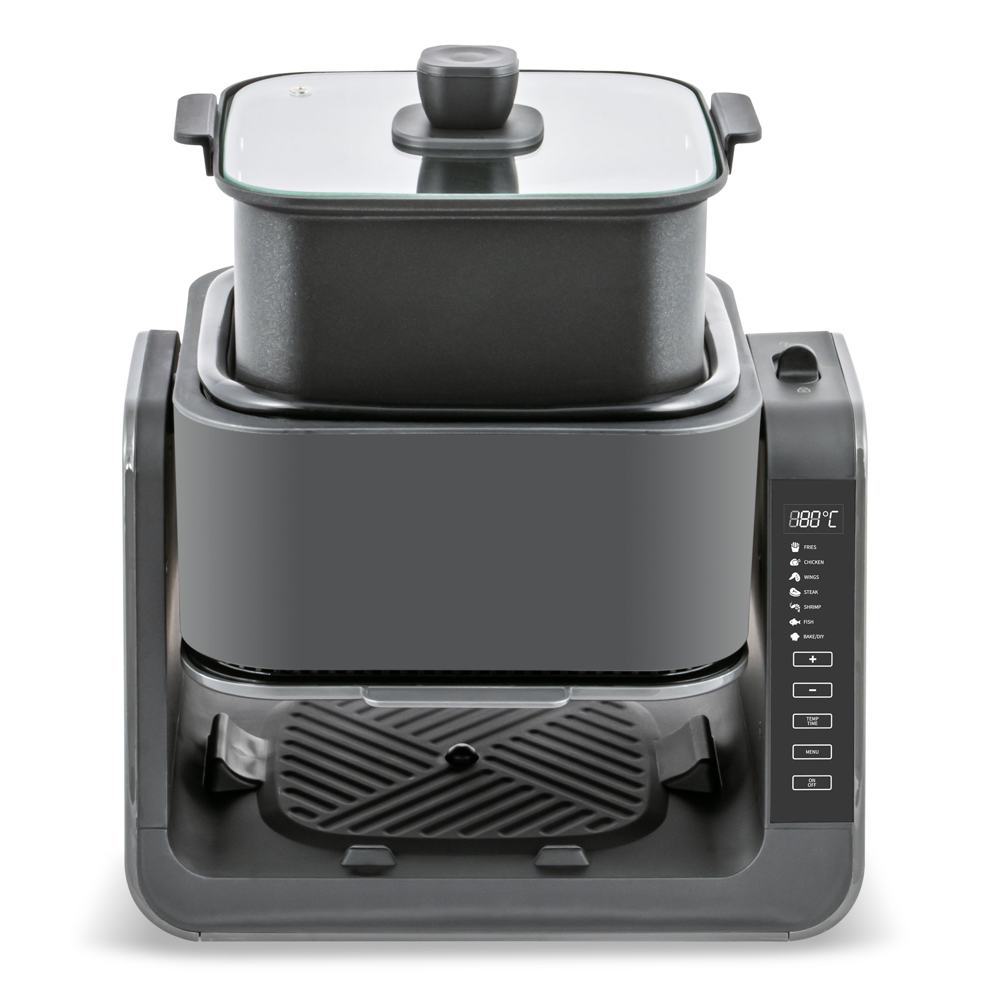 Friteuza cu aer cald multifunctionala 2 in 1 ZASS ZAF 12 ProDesign DailyAppliances