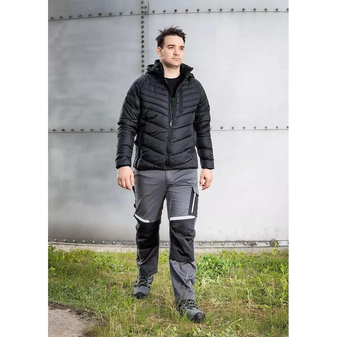 Pantaloni de lucru, bumbac si poliester, cu intariri pentru genunchi, model Mix&Match, gri, marimea XXL/56, NEO GartenVIP DiyLine