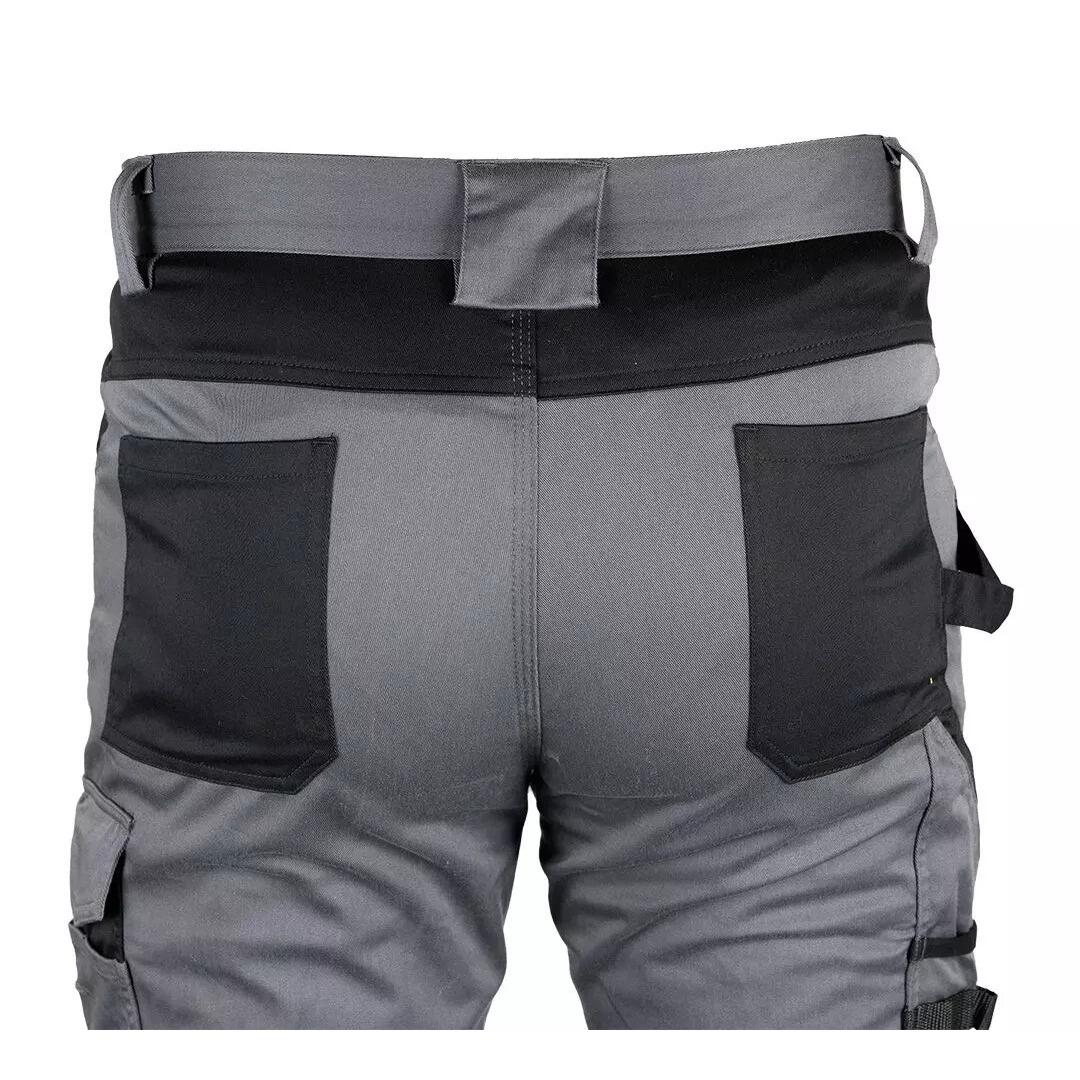 Pantaloni de lucru, bumbac si poliester, cu intariri pentru genunchi, model Mix&Match, gri, marimea XXL/56, NEO GartenVIP DiyLine