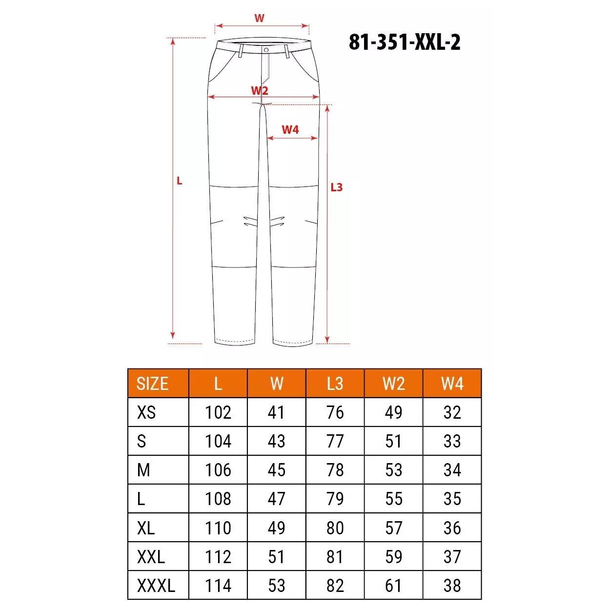 Pantaloni de lucru, bumbac si poliester, cu intariri pentru genunchi, model Mix&Match, gri, marimea XXL/56, NEO GartenVIP DiyLine