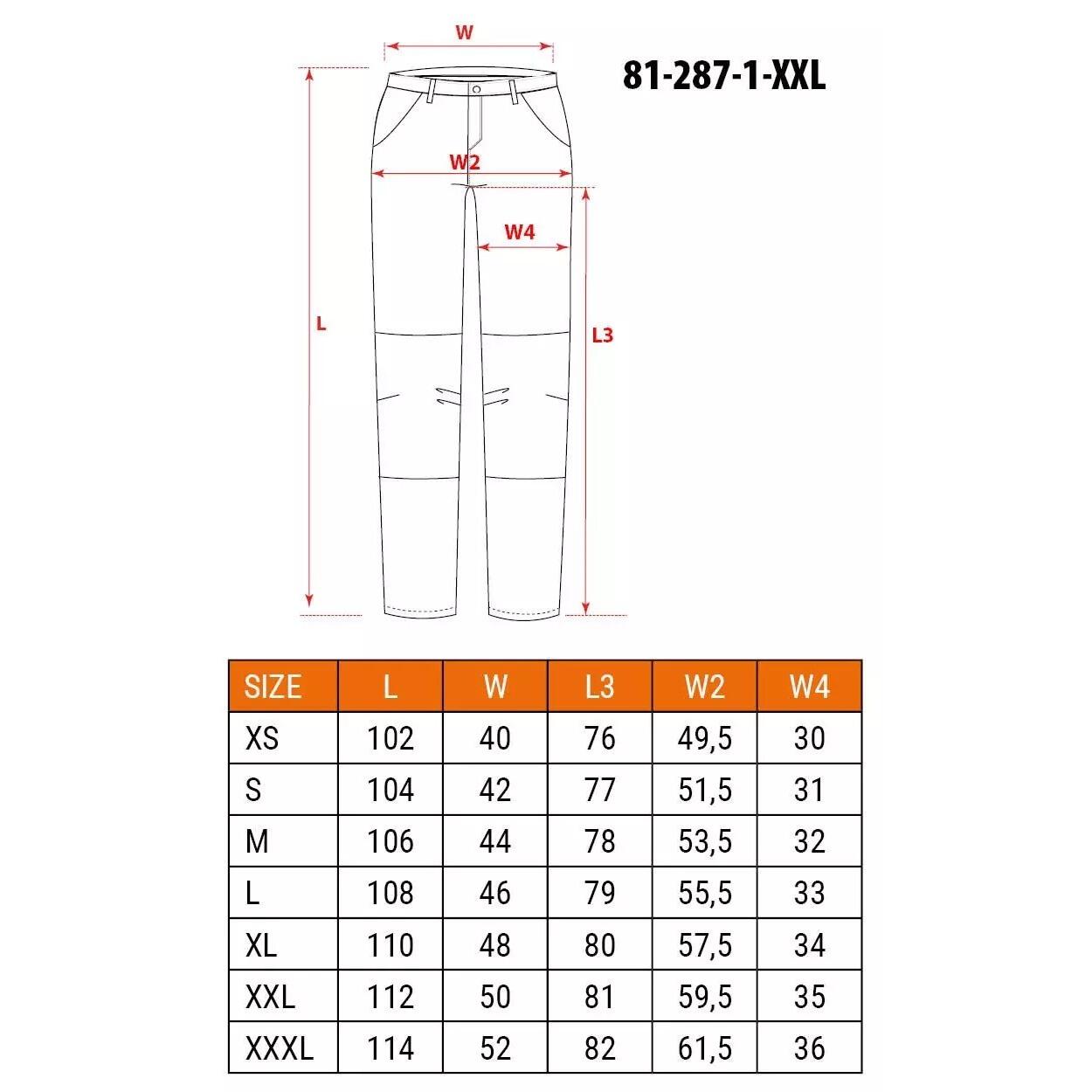 Pantaloni de lucru, bumbac si poliester, model Mix&Match, maro, marimea XXL/56, NEO GartenVIP DiyLine