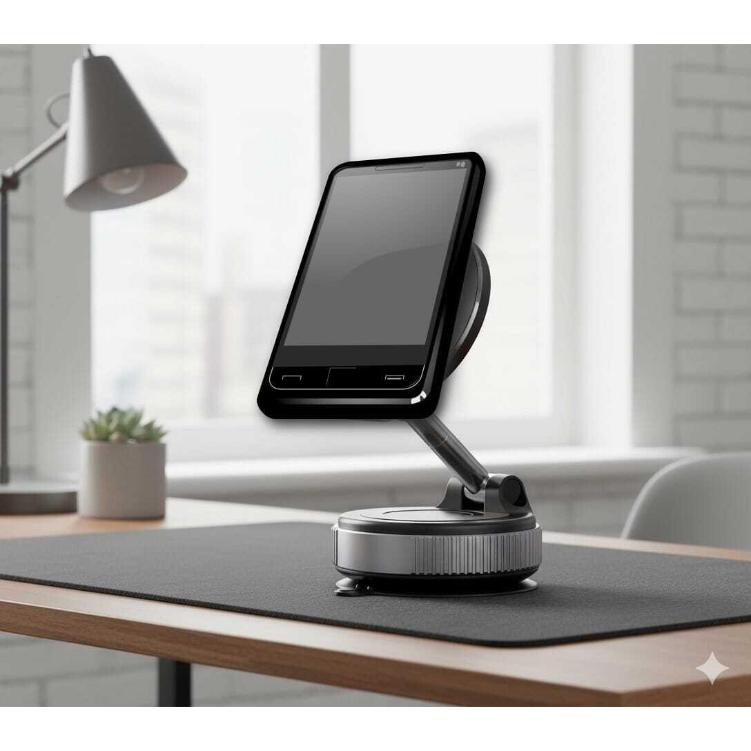 Suport auto magnetic pentru telefon RoGroup, reglabil pe trei axe, rotatie 360⁰ Automobile ProTravel