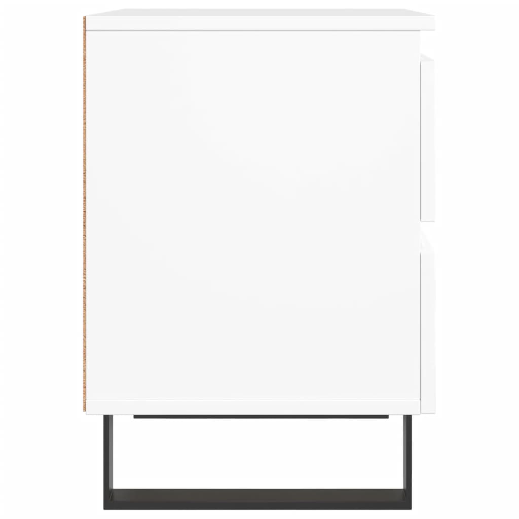 Noptiere, 2 buc., alb, 40x35x50 cm, lemn compozit GartenMobel Dekor