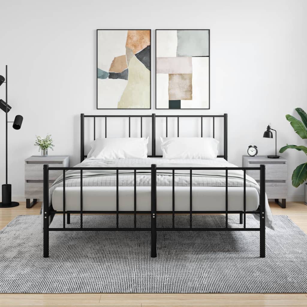 Noptiere, 2 buc., gri sonoma, 40x35x50 cm, lemn compozit GartenMobel Dekor