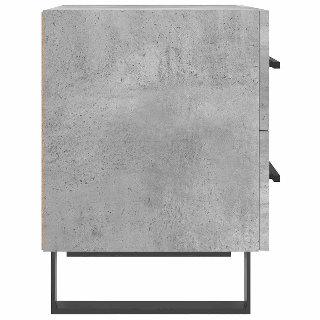 Noptiere, 2 buc., gri beton, 40x35x47,5 cm, lemn compozit GartenMobel Dekor