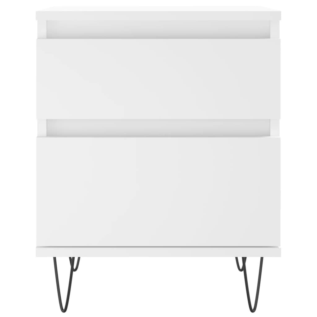 Noptiere, 2 buc., alb, 40x35x50 cm, lemn compozit GartenMobel Dekor