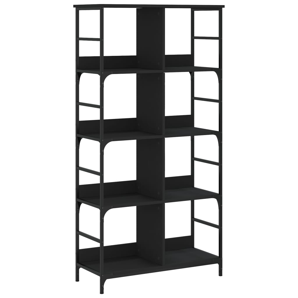 Bibliotecă, negru, 78,5x33x153 cm, lemn prelucrat GartenMobel Dekor