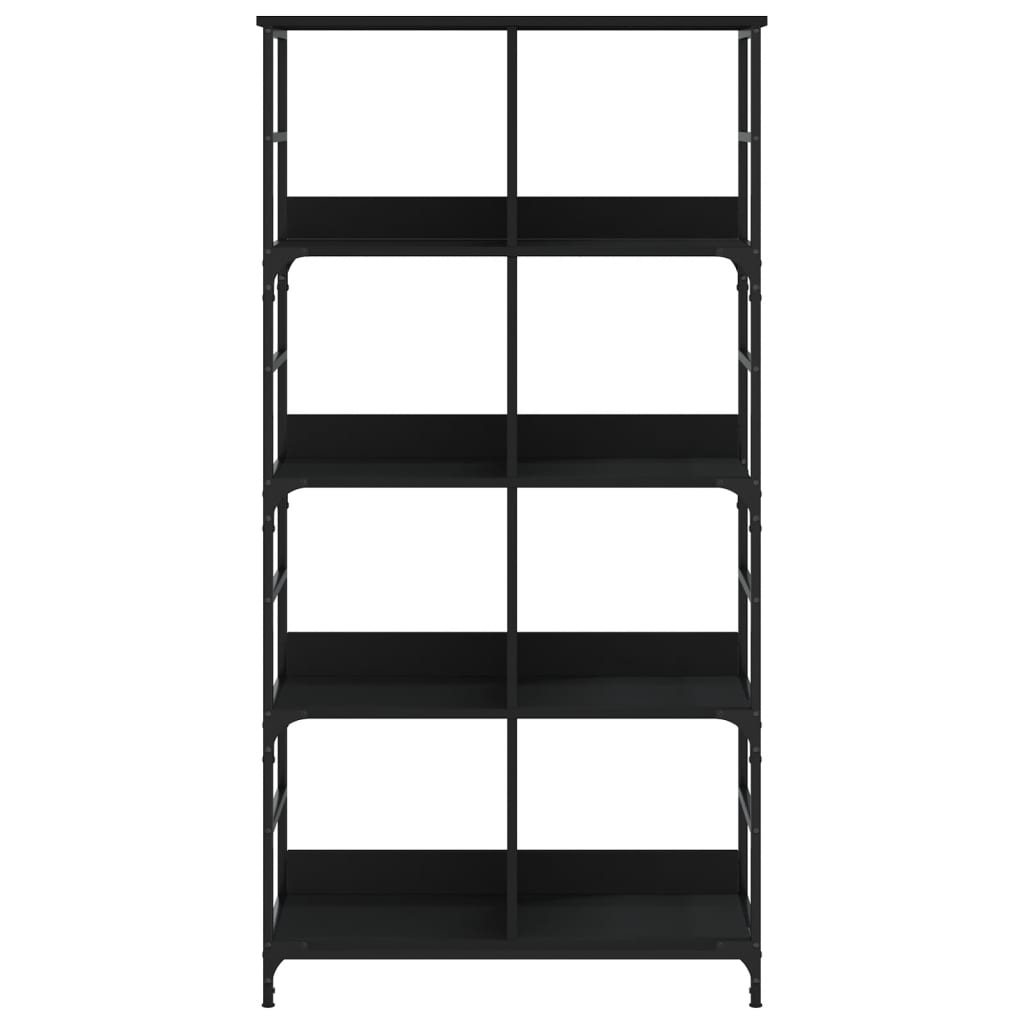 Bibliotecă, negru, 78,5x33x153 cm, lemn prelucrat GartenMobel Dekor