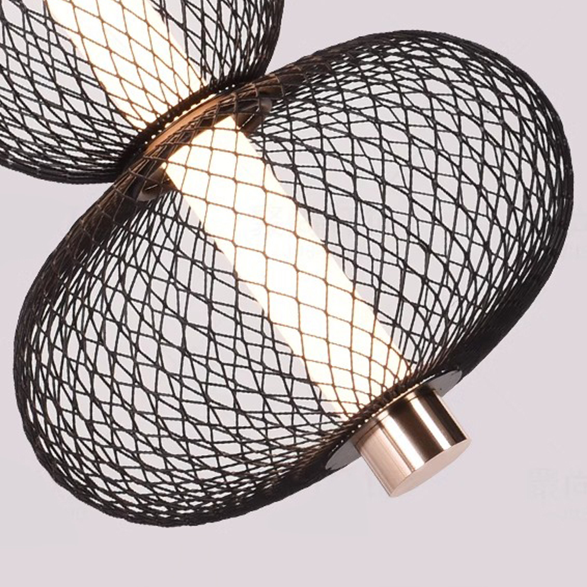 Lustra LED Suspendata LM550/3BK, 12W, Lumina 3000/4000/6000K, Negru ModernLight Concept