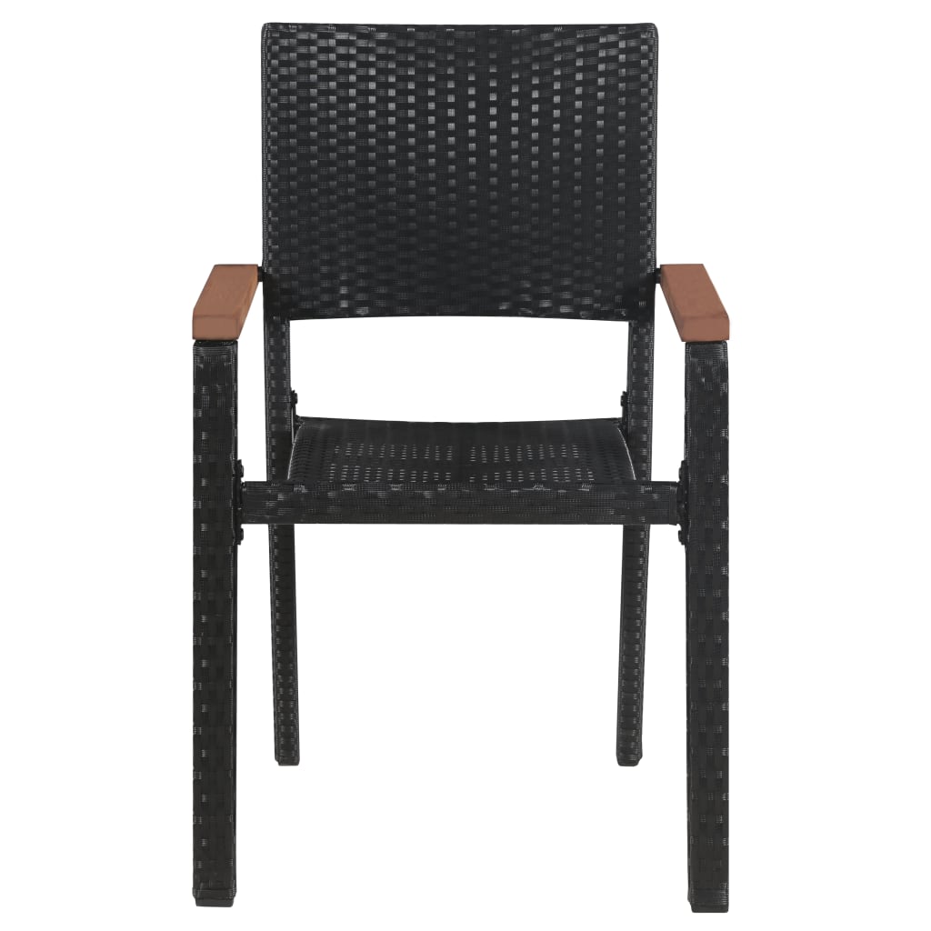Set mobilier de grădină, 7 piese, negru GartenMobel Dekor