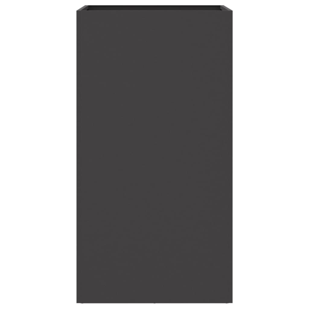 Jardinieră, negru, 42x38x75 cm, oțel GartenMobel Dekor