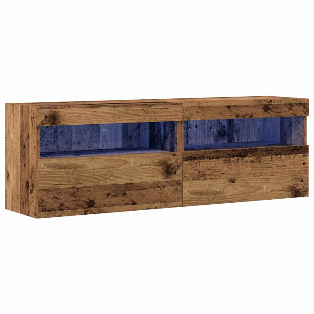 Dulap TV de perete Lemn vechi 60 x 30 x 40 cm Lemn compozit GartenMobel Dekor