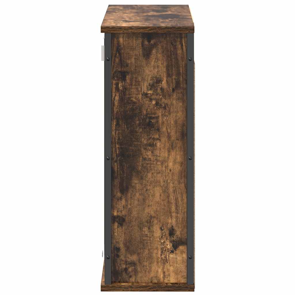 Dulap de baie cu oglindă stejar afumat 60x21x60 cm GartenMobel Dekor