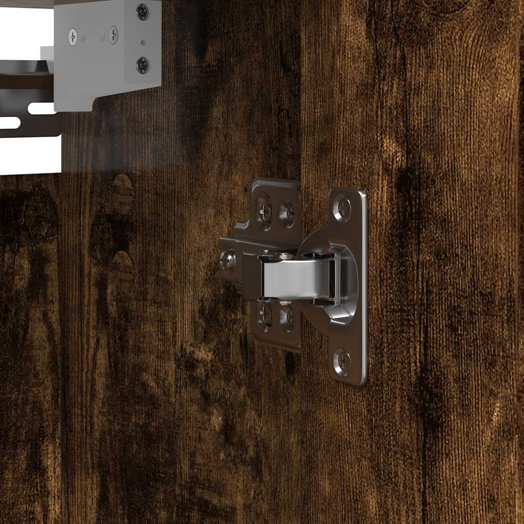 Dulap de baie cu oglindă stejar afumat 60x21x60 cm GartenMobel Dekor