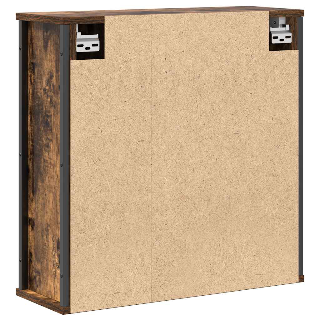 Dulap de baie cu oglindă stejar afumat 60x21x60 cm GartenMobel Dekor