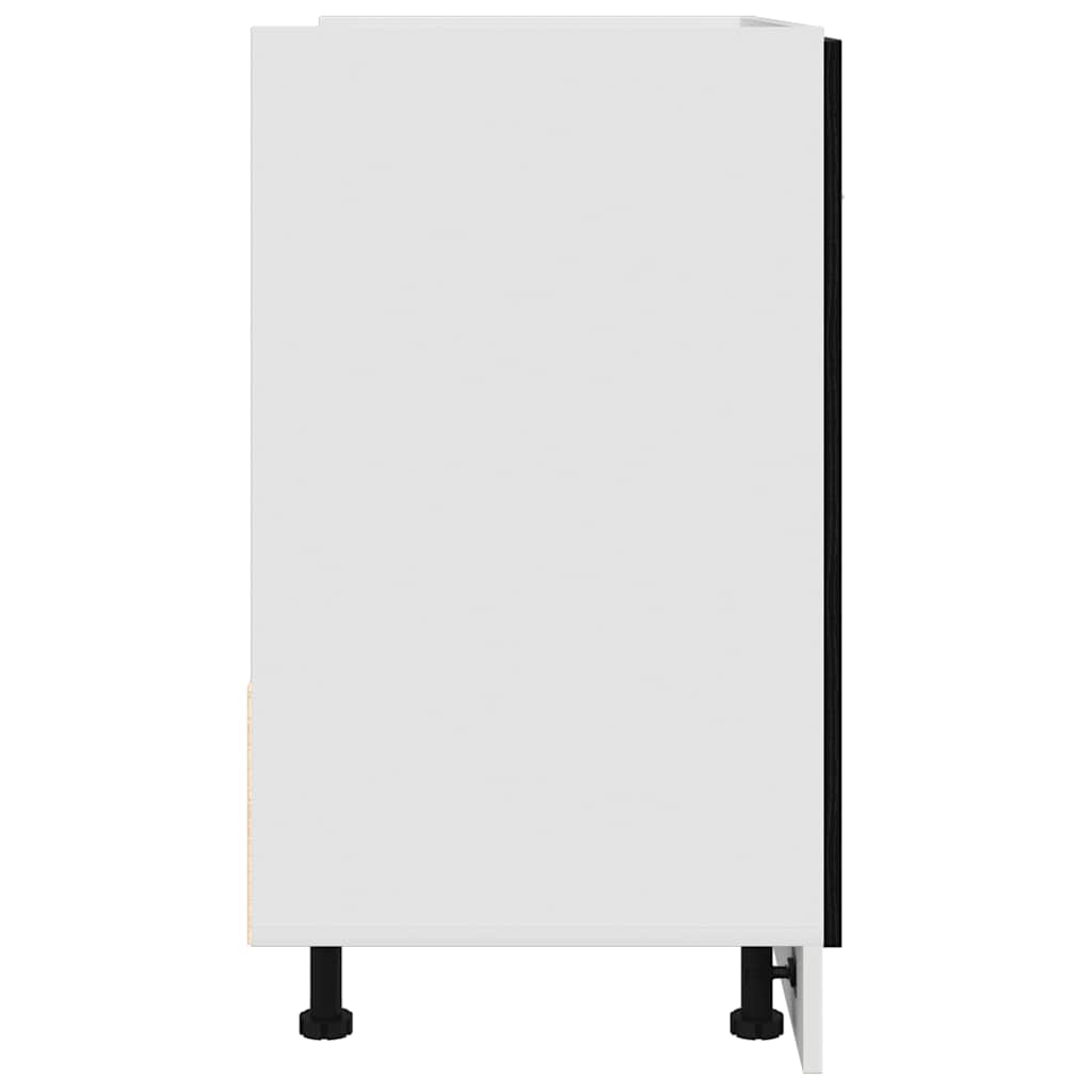 Dulap pentru chiuvetă, stejar negru, 80x46x81,5 cm, lemn prelucrat GartenMobel Dekor