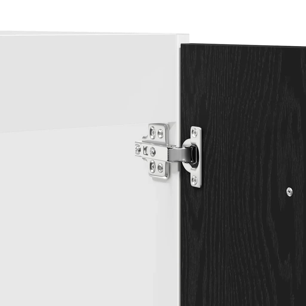 Dulap pentru chiuvetă, stejar negru, 80x46x81,5 cm, lemn prelucrat GartenMobel Dekor