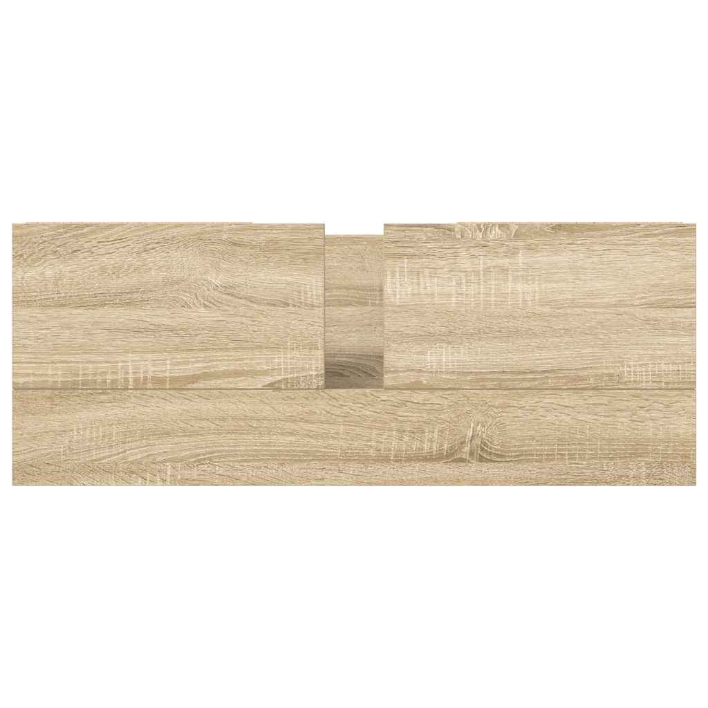 Dulap pentru chiuvetă cu sertare Stejar Sonoma 90x34,5x60 cm GartenMobel Dekor