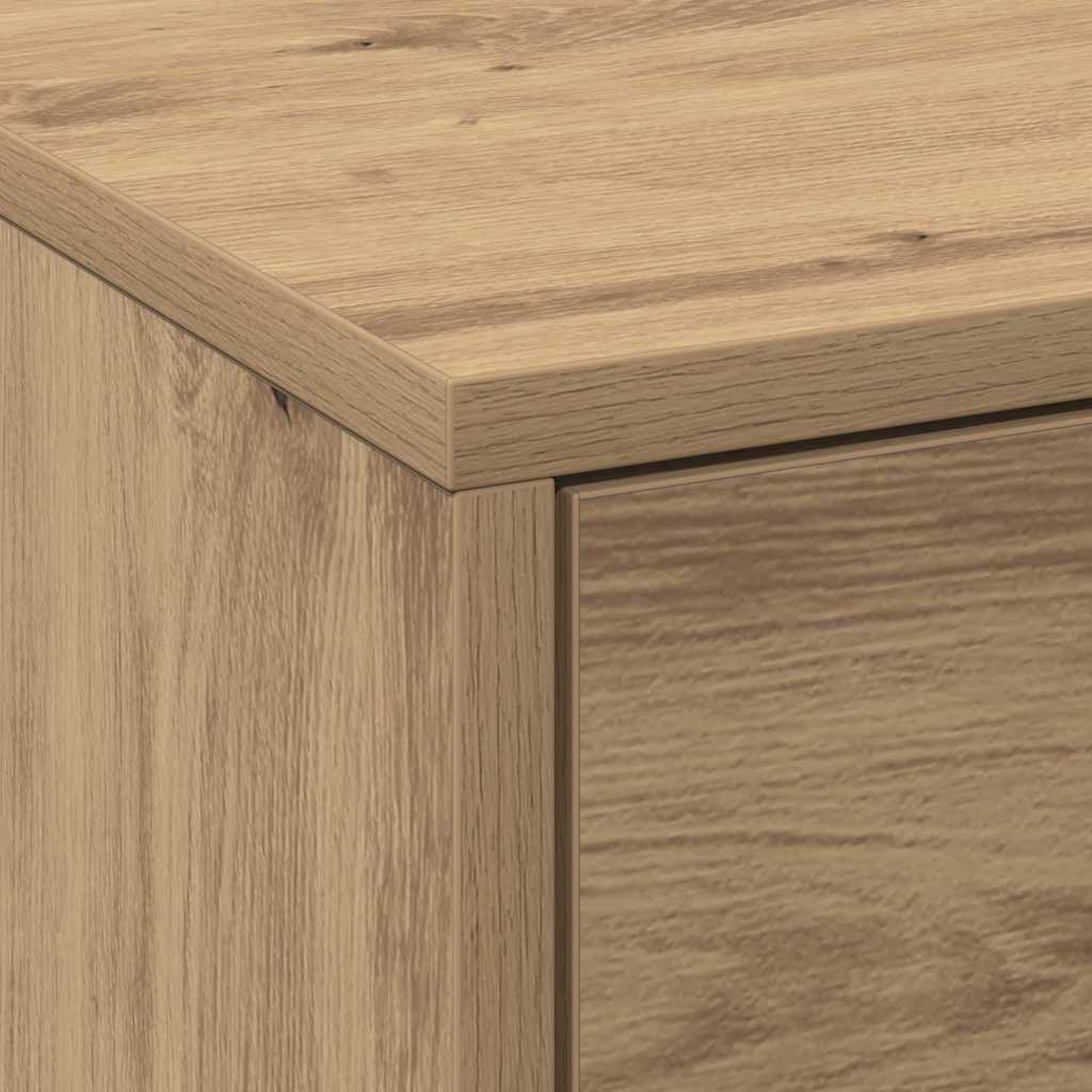 Cabinet TV Stejar Artizanal 162.5 x 34 x 40 cm Lemn compozit GartenMobel Dekor