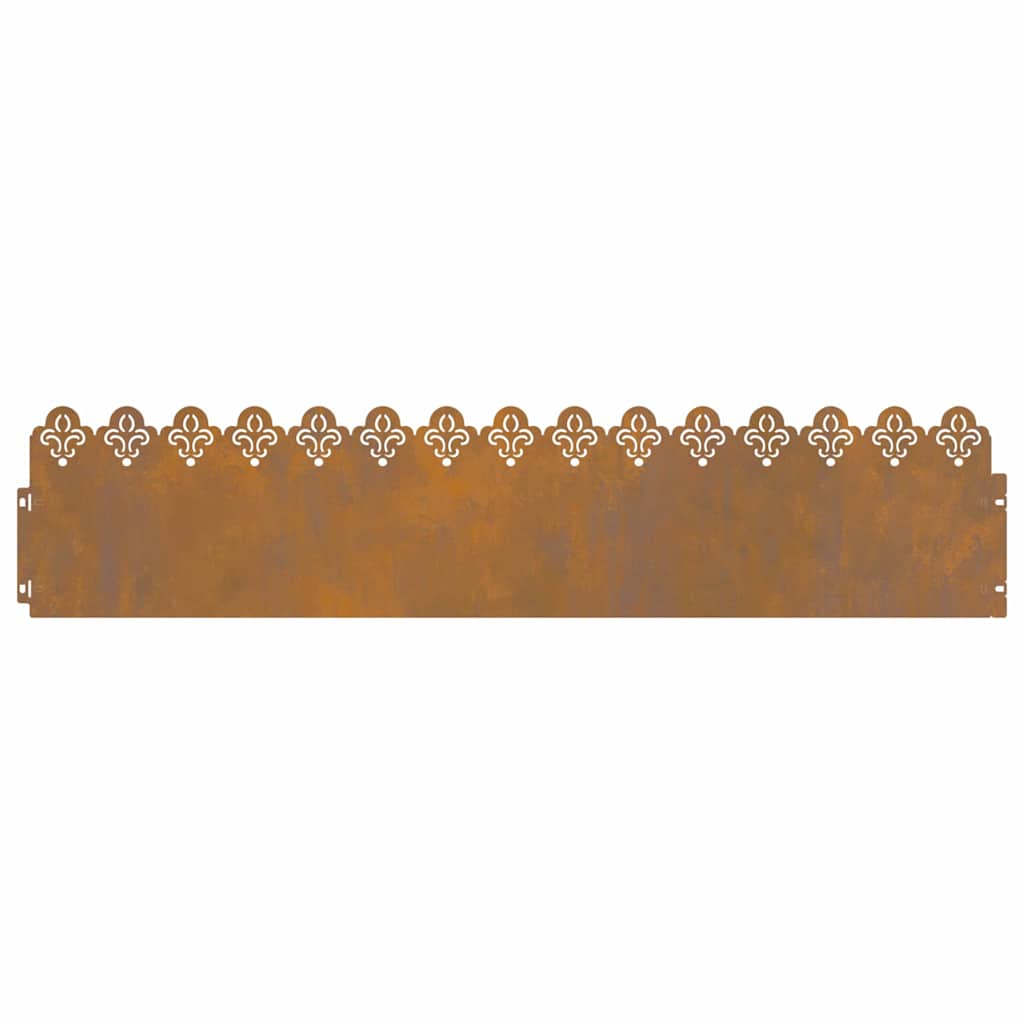 Borduri pentru gazon 30 pcs Ruginit 103 x 0,05 x 22 cm GartenMobel Dekor