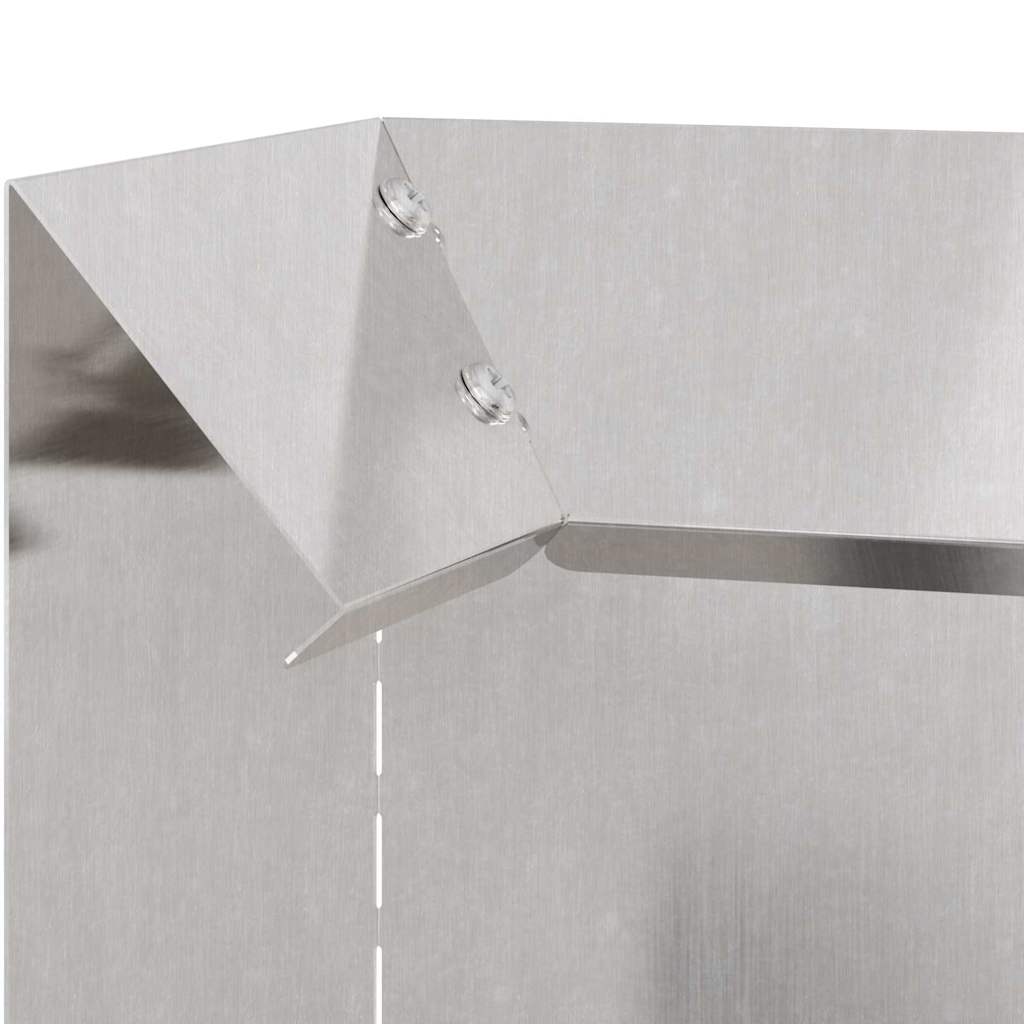 Gard pentru melci 4 pcs Argintiu 10 x 10 x 25 cm GartenMobel Dekor