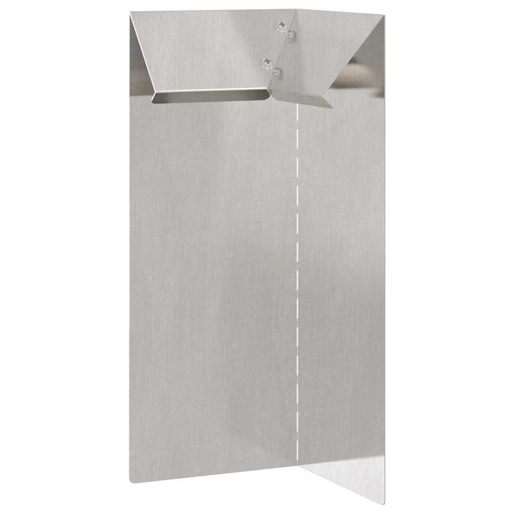 Gard pentru melci 4 pcs Argintiu 10 x 10 x 25 cm GartenMobel Dekor