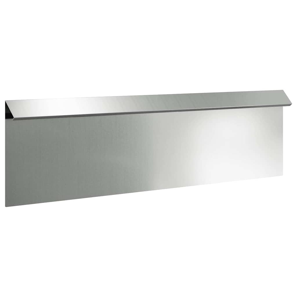 Gard pentru melci Argintiu 100 x 3,5 x 25 cm Oțel Galvanizat GartenMobel Dekor