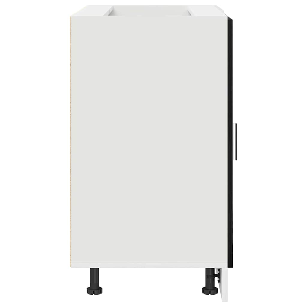 Dulap de colț pentru bucătărie cu depozitare Riga Stejar negru GartenMobel Dekor