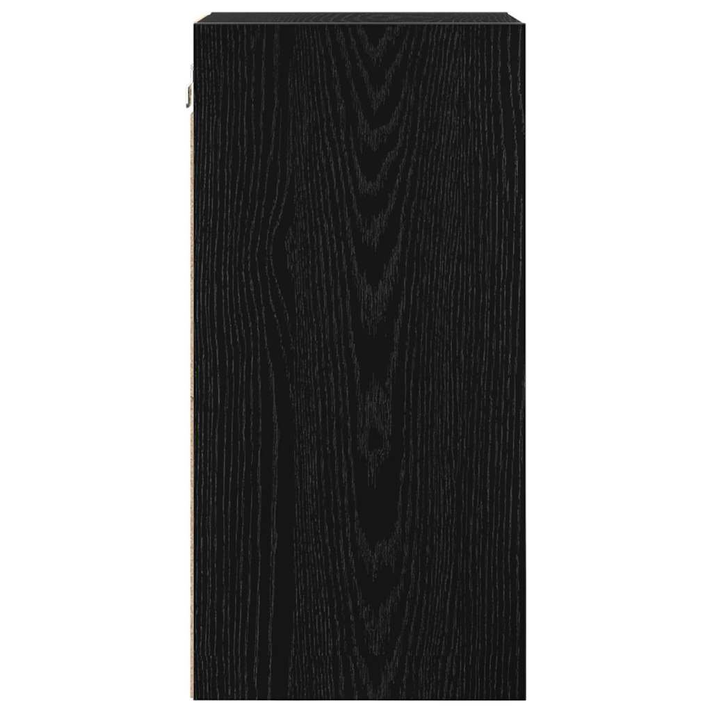 Dulap suspendat cu raft Riga Stejar negru 30 x 29,5 x 60 cm GartenMobel Dekor