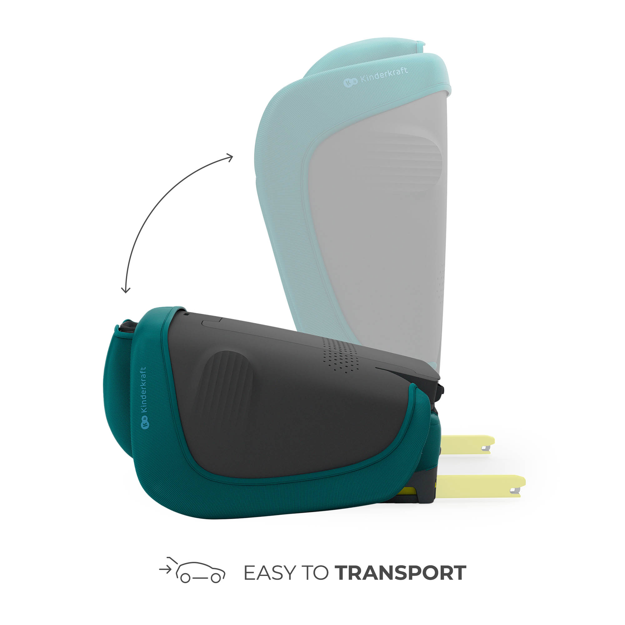 SCAUN AUTO KINDERKRAFT UNITY2 100-150 CM, GREEN SuperHeroes ToysZone