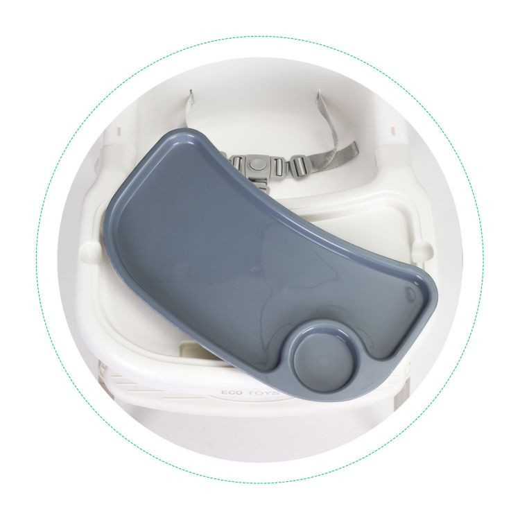 Homelux Etetőszék 2 az 1-ben tálcával övekkel fehér Mobalis Homvera