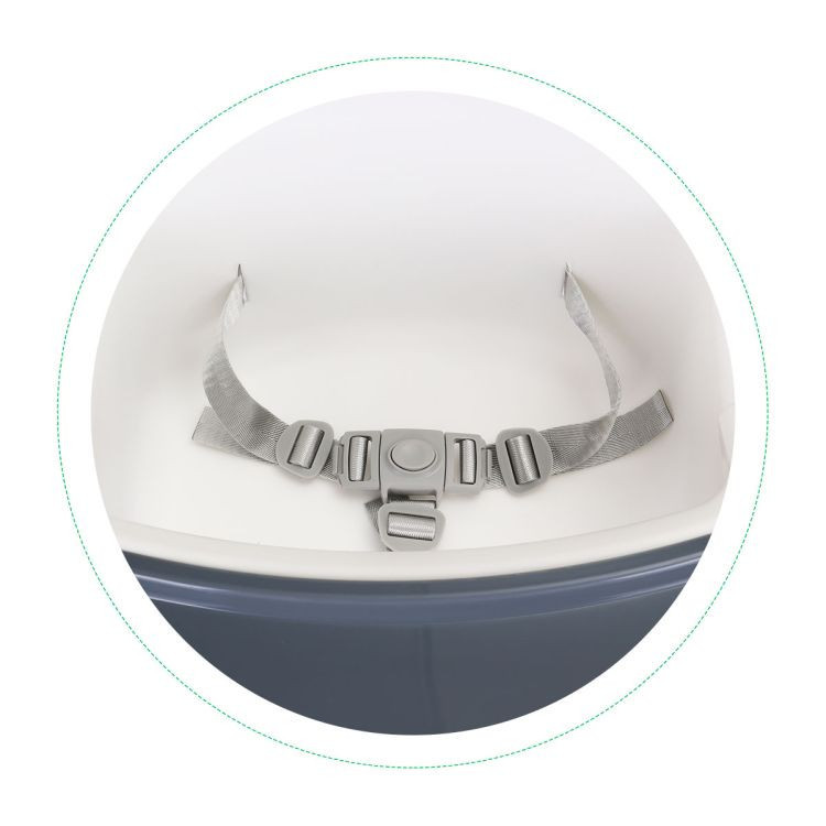 Homelux Etetőszék 2 az 1-ben tálcával övekkel fehér Mobalis Homvera