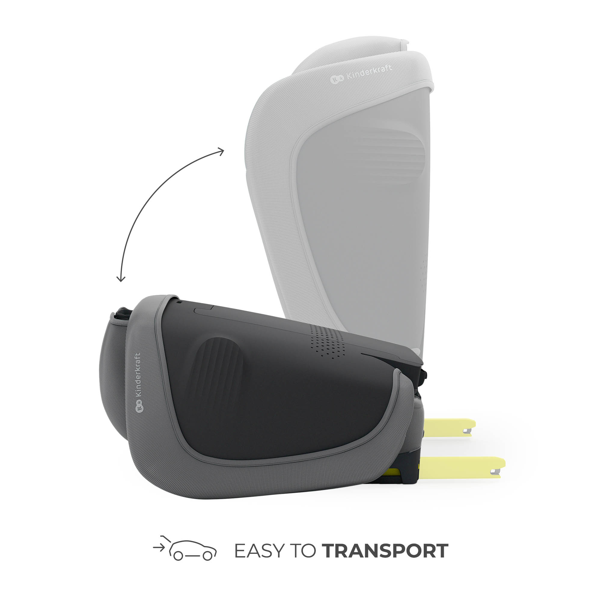 SCAUN AUTO KINDERKRAFT UNITY2 100-150 CM, GREY SuperHeroes ToysZone