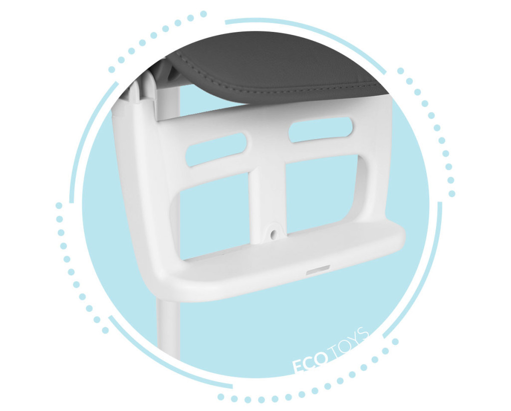 Homelux Összecsukható gyerek etetőszék 3 in 1 szürke Mobalis Homvera