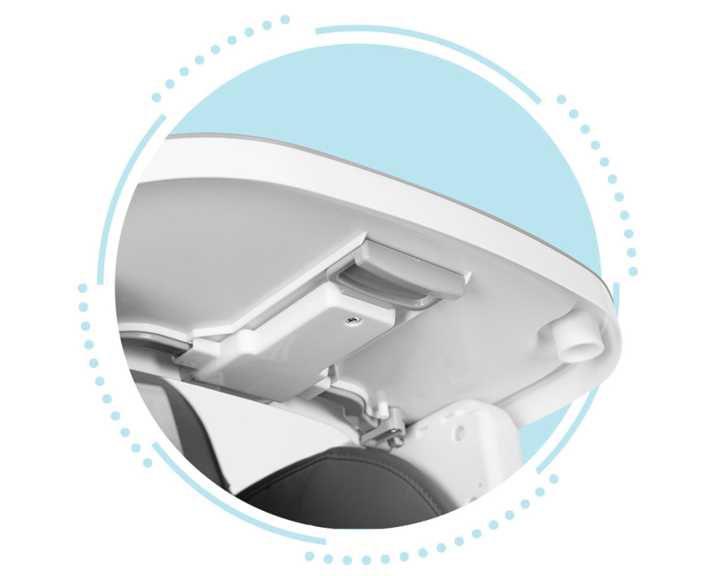 Homelux Összecsukható gyerek etetőszék 3 in 1 szürke Mobalis Homvera