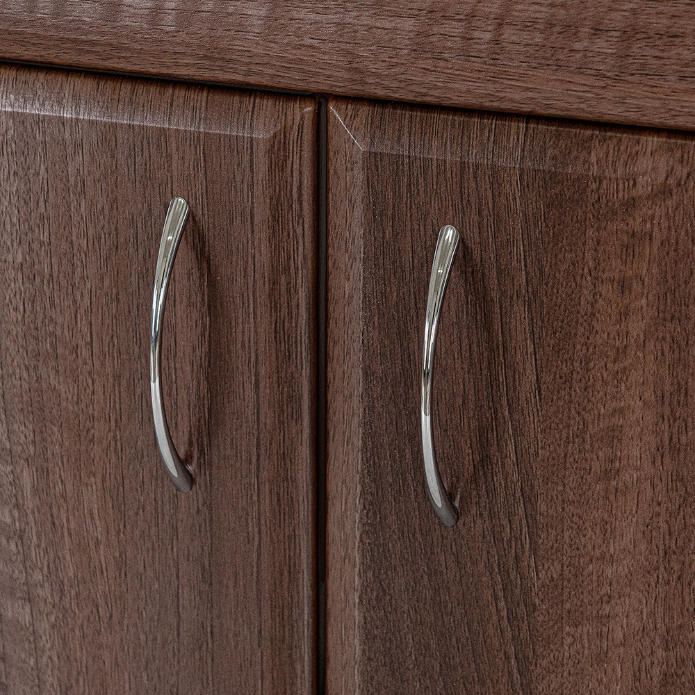 Leziter Bianco 130 complet fără lavoar cu blat de lucru din lemn de nuc Aida alb Mobalis Homvera