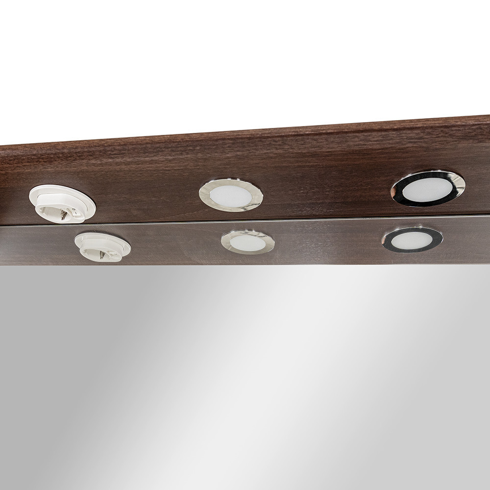 Leziter Bianco 130 complet fără lavoar cu blat de lucru din lemn de nuc Aida alb Mobalis Homvera