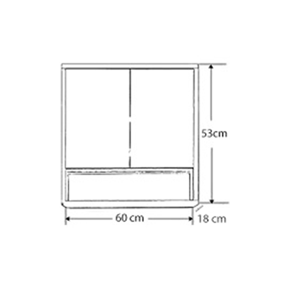 Leziter Mobilier complet de baie Porto 60 în culoarea ulmului Rauna Mobalis Homvera