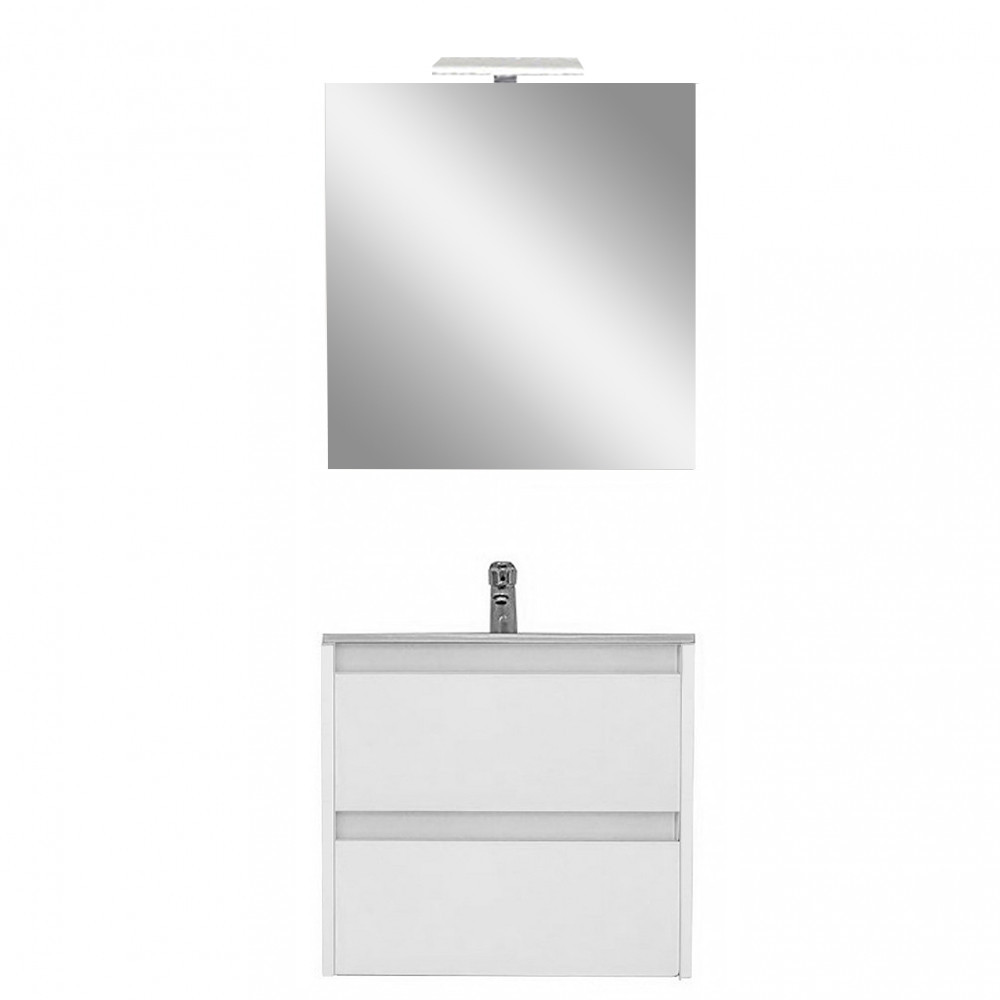 Leziter Mobilier complet de baie Porto Prime 60, alb Mobalis Homvera