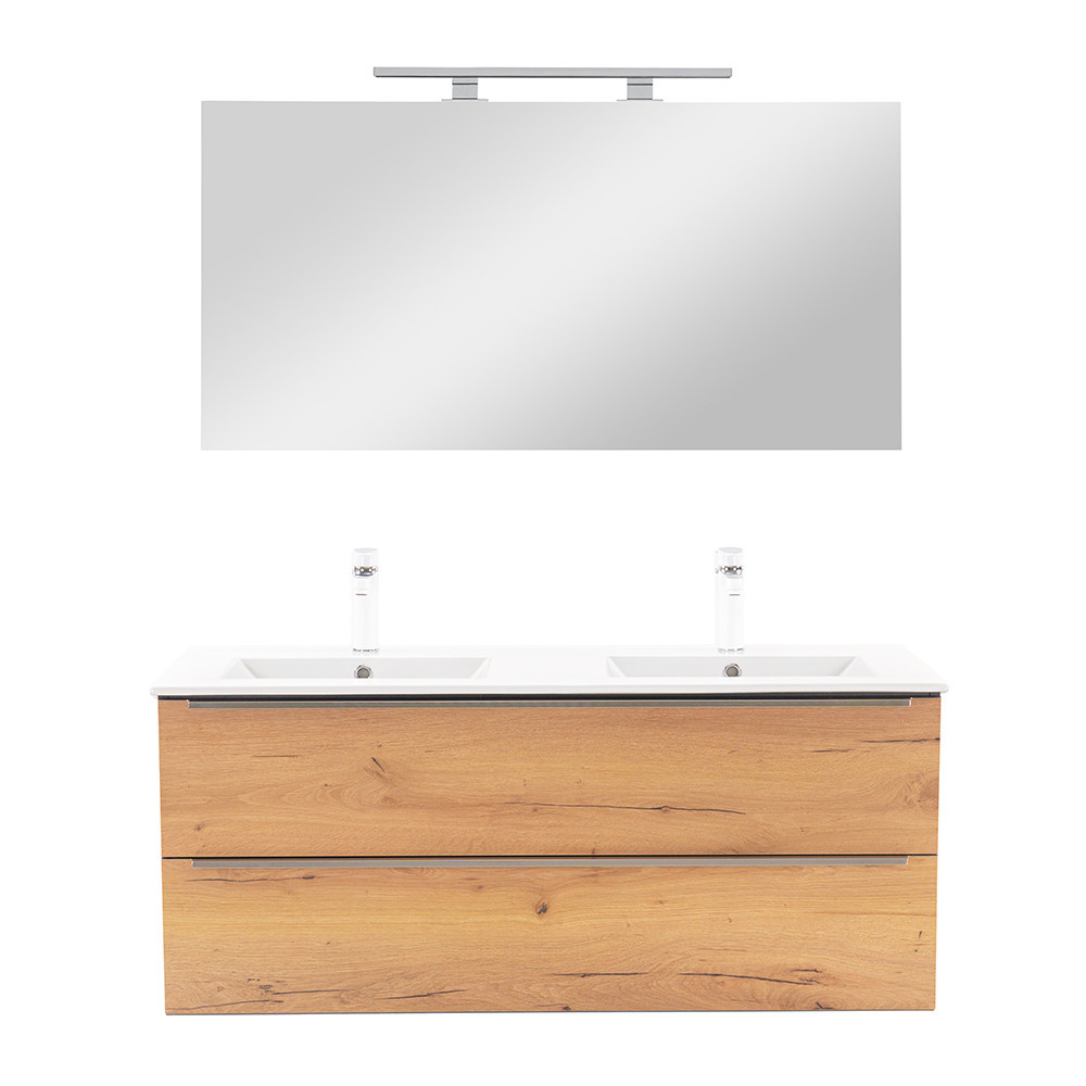 Leziter Mobilier complet de baie Vario Trim 120 antracit-stejar Mobalis Homvera