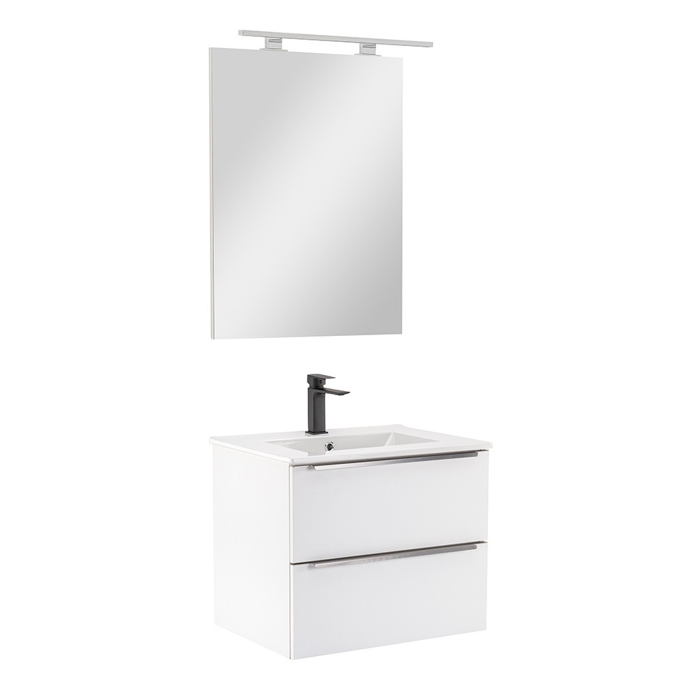 Leziter Mobilier complet de baie Vario Trim 60 alb-alb Mobalis Homvera