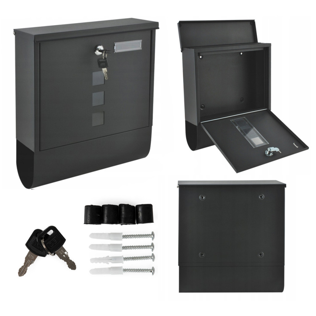 Homelux Két oldalról nyitható acél postaláda Mobalis Homvera