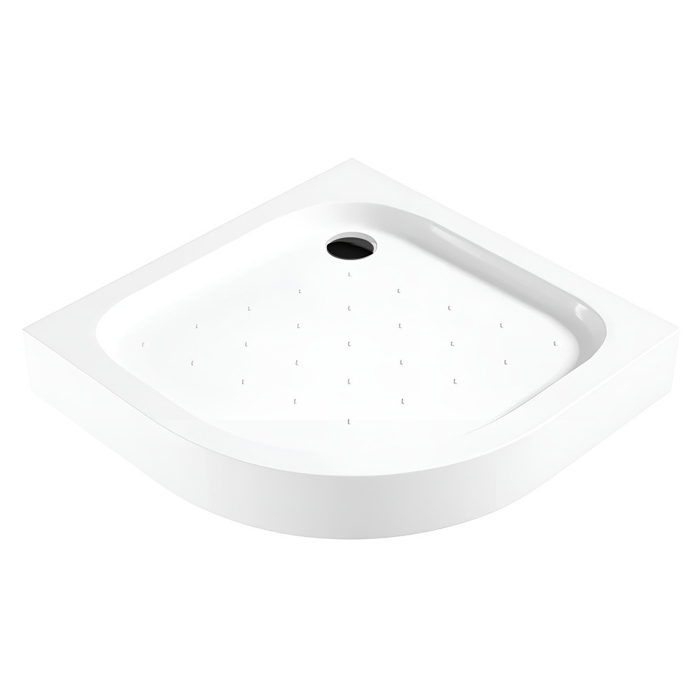 Leziter Cădiță de duș acrilică curbată Klonberg 80x80 Mobalis Homvera