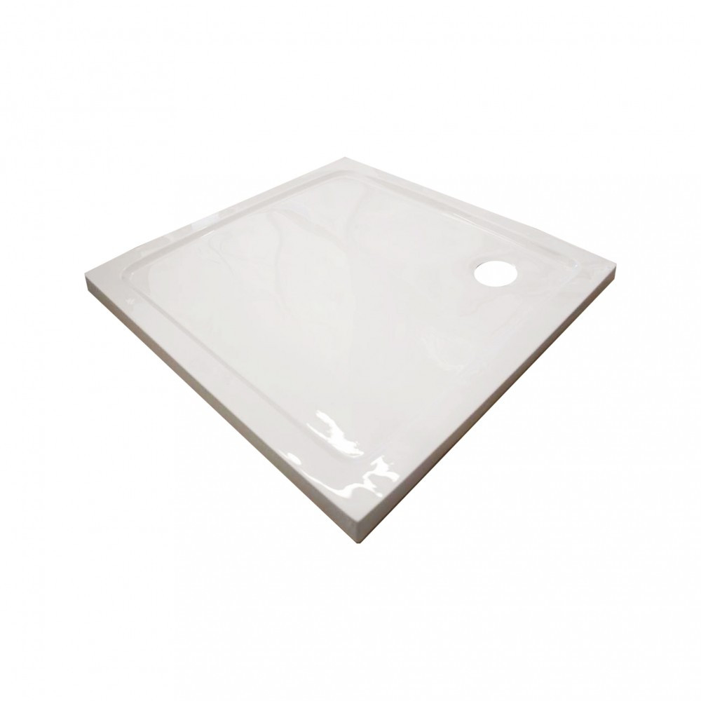 Leziter Cădiță de duș acrilică joasă, pătrată, Modena Slim, 80x80x5,5 cm Mobalis Homvera