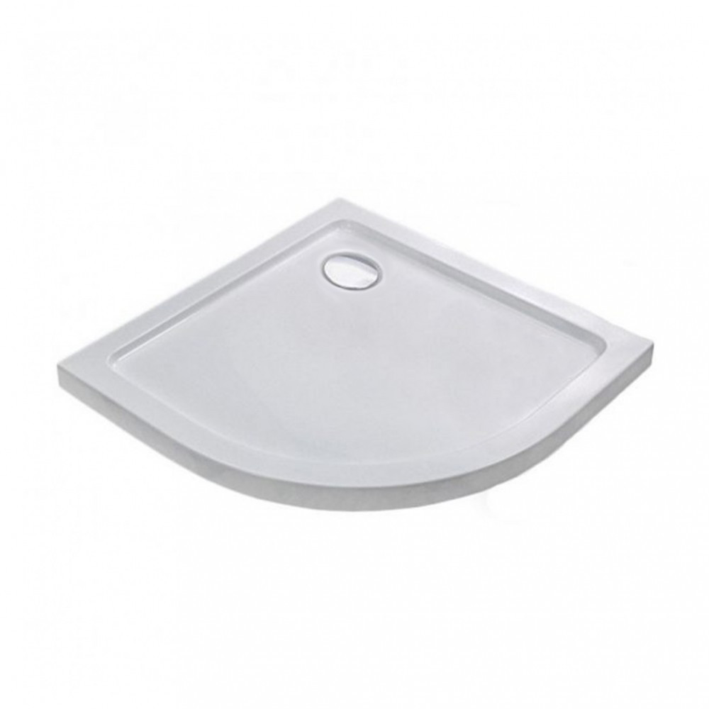 Leziter Cădiță de duș acrilică joasă curbată Modena Slim, dimensiune 80x80x5,5 cm Mobalis Homvera