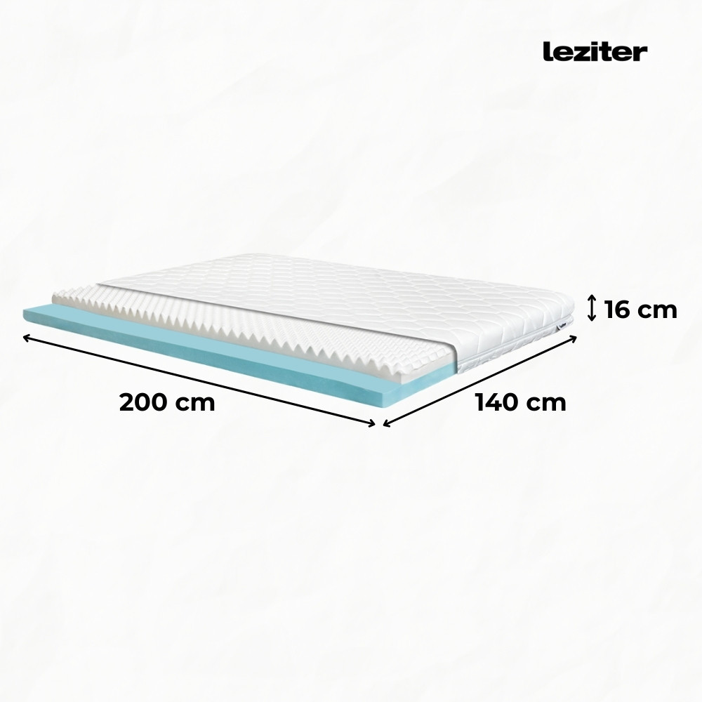 Leziter Saltea din spumă DreamX 140x200x16 Mobalis Homvera