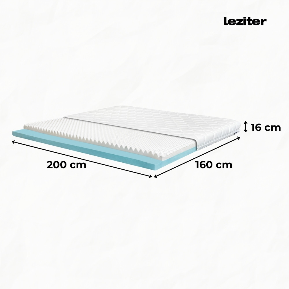 Leziter Saltea din spumă DreamX 160x200x16 Mobalis Homvera