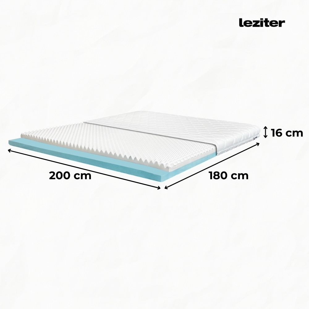 Leziter Saltea din spumă DreamX 180x200x16 Mobalis Homvera