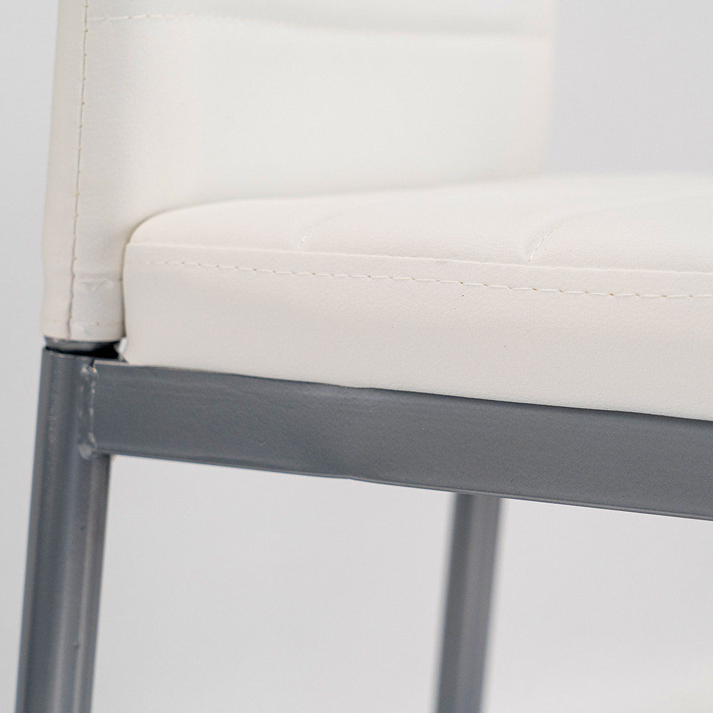 Leziter Scaun de masă Tino NOVA în alb-gri Mobalis Homvera